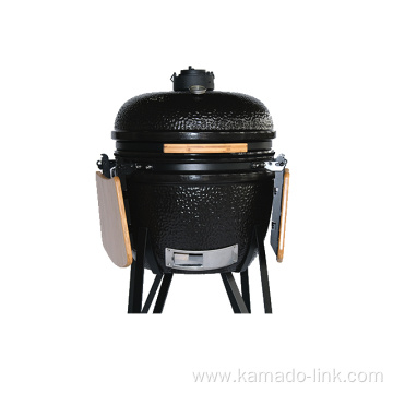 Large Black Egg Ceramic Kamado BBQ Charcoal Grill